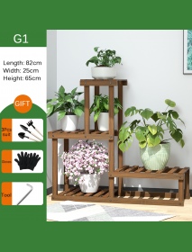 Multi-layer Wood Plant Rack Flower Pot Stand Wooden Storage Shelf Display Rack Home Office Garden Furniture