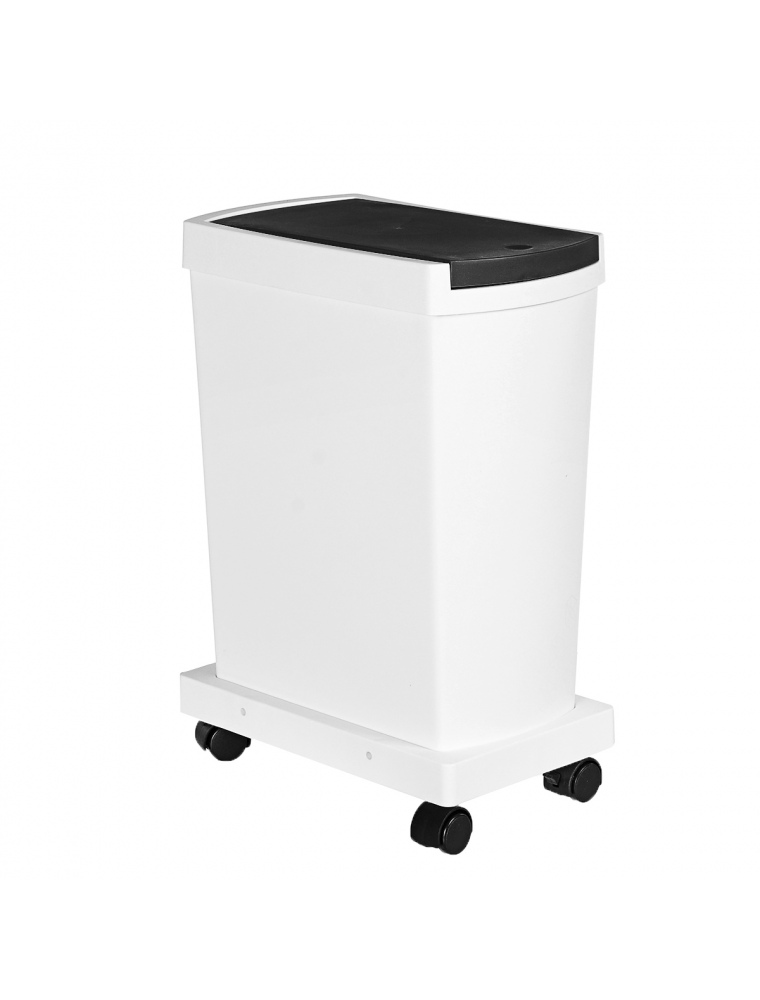 15L Trash Cans Wet and Dry Garbage Press Type Garbage Bin with Cover Household Kitchen Bin Recyclable Storage
