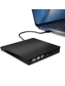 USB3.0 External Optical Drive Slim USB CD DVD Burner DVD-RW Player Writer Support 2MB Data Transfer for PC Laptop Computer