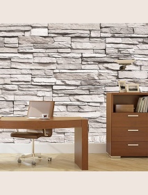 45cmx10m 3D Stone Brick Wallpaper PVC Wall Sticker Home Decor Art Wall Paper for Bedroom Living Room Background Decal