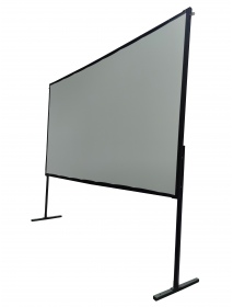 Projector Screen With Stand 100 Inch PVC Gray Soft HD 16:9 Portable Tripod Projector Movie Curtain Real Front Multifunction For 