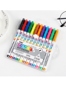 12 Colors Magic Whiteboard Pen Erasable Colorful Thin Marker Pen for Office School Home Supplies