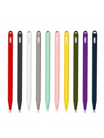 Silicone Sleeve Cap Tip Cover Holder Tablet Touch Pen Stylus Anti-fall Pouch Sleeve For Apple Pencil 2 Generation Case For iPad 