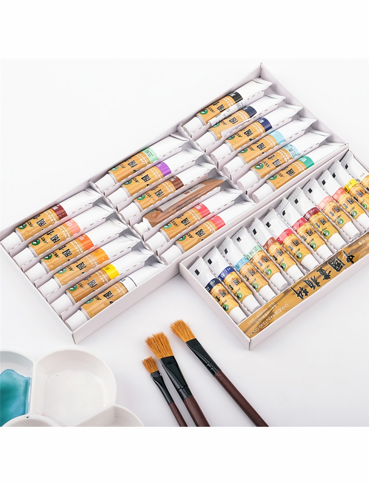Marie's 18/24/36 Colors Watercolor Paint Set Oil Painting Pigment School Art Drawing Supplies Profesional Painting Tools