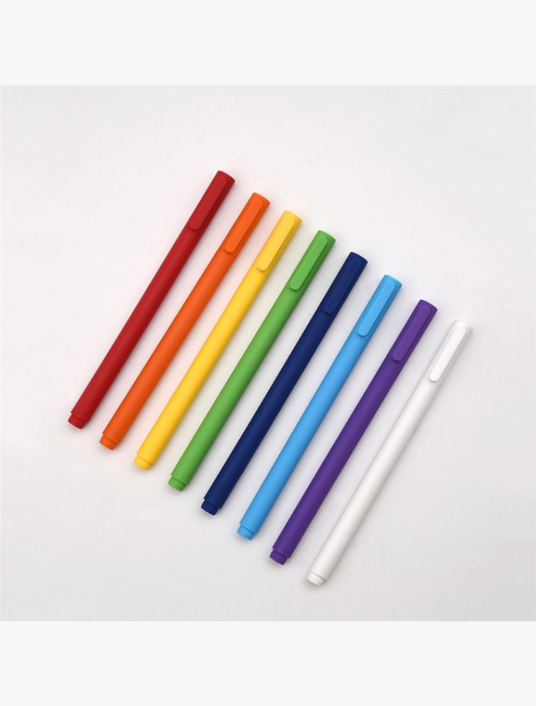KACO 8Pcs Colorful Gel Pens 0.5mm Pen Refill 8Pcs/Pack Signing Pens For Student School Office
