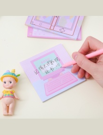 6 Pcs/pack Colorful Sticky Notes Cartoon Love Game Pad Sticky Memo Notes Gift Stationery Office Sticker School Supplies