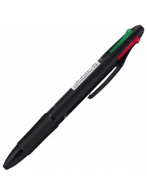 3Pcs Deli 0.7mm 4 in 1 Colorful Ballpoint Pen Multicolor Retractable Ballpoint Pen Office School Use