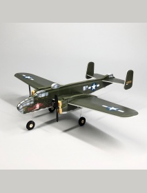 MinimumRC B-25 Mitchell Bomber 360mm Wingspan Micro 3CH RC Airplane Kit With Dual Motor