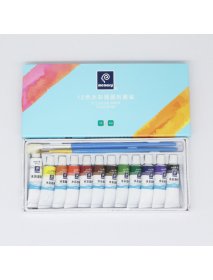 Memory Water Color Painting Pigment 12/24 Colors Watercolor Paint Set Art Painting Drawing Pigments Profesional Art Painting Too