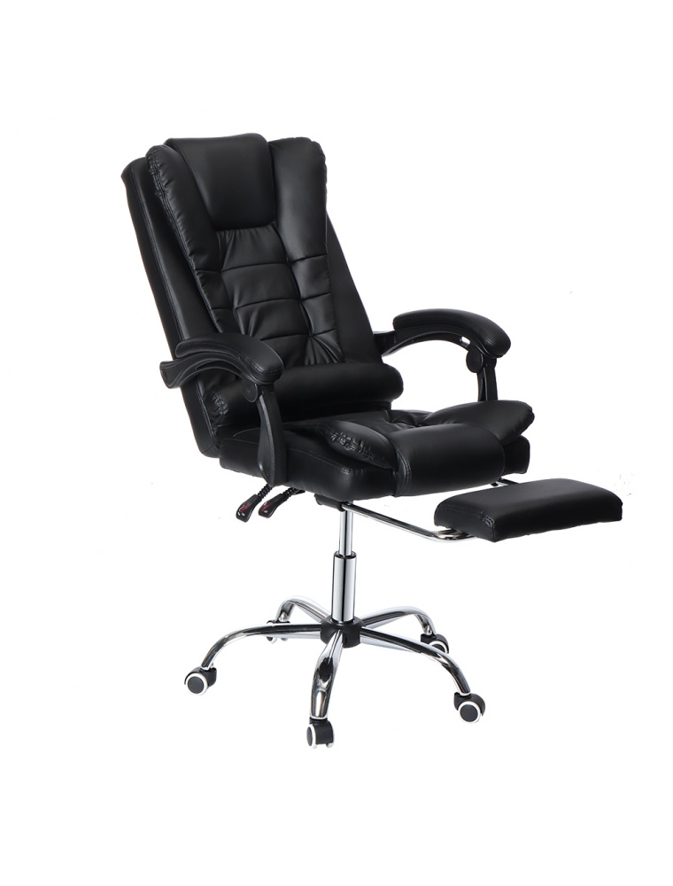 Douxlife® Classic MC-CL01 Executive Office Chair Ergonomic Design with 135°Reclining Retractable Footrest PU Leather Lumbar Pill
