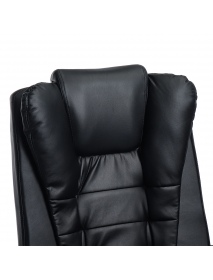 Douxlife® Classic MC-CL01 Executive Office Chair Ergonomic Design with 135°Reclining Retractable Footrest PU Leather Lumbar Pill