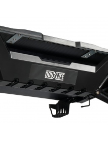 Douxlife® Blade GD01 Gaming Desk R-Shaped Metal Frame 47" Stable Desktop Gamer Workstation with 6 RGB Lighting Color Effects for