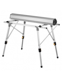 Folding Aluminum Table 90cm/120cm Mobile Retractable Lift Table Portable Outdoor Leisure Table for Camping Barbecue