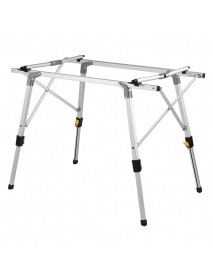 Folding Aluminum Table 90cm/120cm Mobile Retractable Lift Table Portable Outdoor Leisure Table for Camping Barbecue