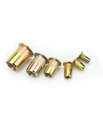 150pcs Mixed Rivet Nut Tool Kits Zinc Threaded Inserts M3 M4 M5 M6 M8 M10