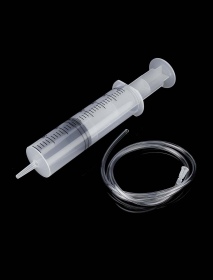 350ml Plastic Syringe with 1m Tubing for Refilling and Measuring Liquids Industrial Glue Applicator