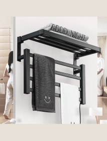 Electric Heating Towel Shelf Intelligent Thermostatic Rack Carbon Fiber