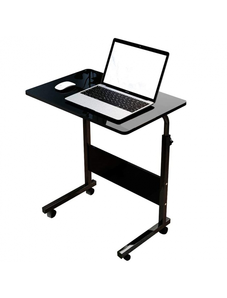 Moveable Computer Laptop Desk Height Adjustable Writing Study Table Workstation with Wheels Home Office Furniture