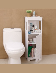 Bathroom Cabinet Toilet Storage Shelf Stand-up Shelf Tissue Shower Gel Shampoo Storage Rack Home Office Furniture
