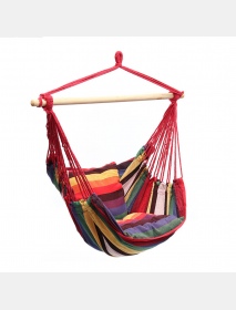 Garden Hammock Chair Hanging Swing Seat With 2 Cushions Outdoor Camping