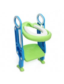 Children's Potty Training Toilet Soft Pad Ladder Potty Seat Chair Step Stool Safety Toilet Trainer for Kids