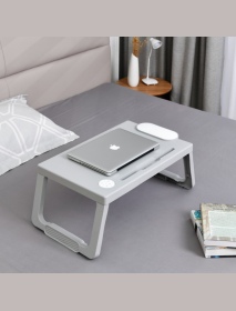 Portable Plastic Foldable Laptop Desk Stand Lapdesk Computer Notebook Multi-Functional Bed Sofa Breakfast Tray Table Office Serv