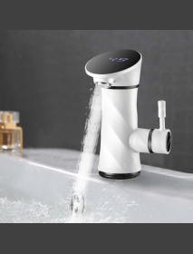 3000W LED Display Temperature Tankless Instant Hot Faucet Kitchen Shower Electric Faucet Heater Hot Tap
