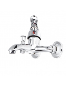 Triplet Faucet Wall Mounted Bathroom Bath Shower Basin Tap Water Mixer Zinc Alloy