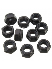 Suleve™ CS1 50pcs Carbon Steel Self Locking Hex Nut Nylon Insert Lock Nut M2/M2.5/M3/M4/M5/M6/M8/M10/M12