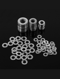 Suleve™ MXSW2 50Pcs Metric Stainless Steel Flat Washer Gasket M3/M4/M5/M6/M8
