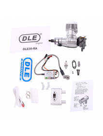 DLE Gasoline Engine DLE20RA 20CC Single Cylinder Two-Stroke Rear Exhaust Air-cooled Hand Start With Ignition and Exhaust Pipe Fo