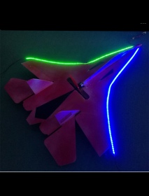 1 PC 90cm LED Module Strip Kite Lamp Red/Green/Blue Night Light 12V DIY For RC Airplane