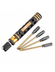 RJX 6.35mm 4 in1 Hex Screwdriver for RC Car Helicopter FPV Drone