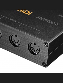 DOREMiDi MIDI Interfaces Controller Merger 5 MIDI Input 2 MIDI Output Support USB Power MERGE-5