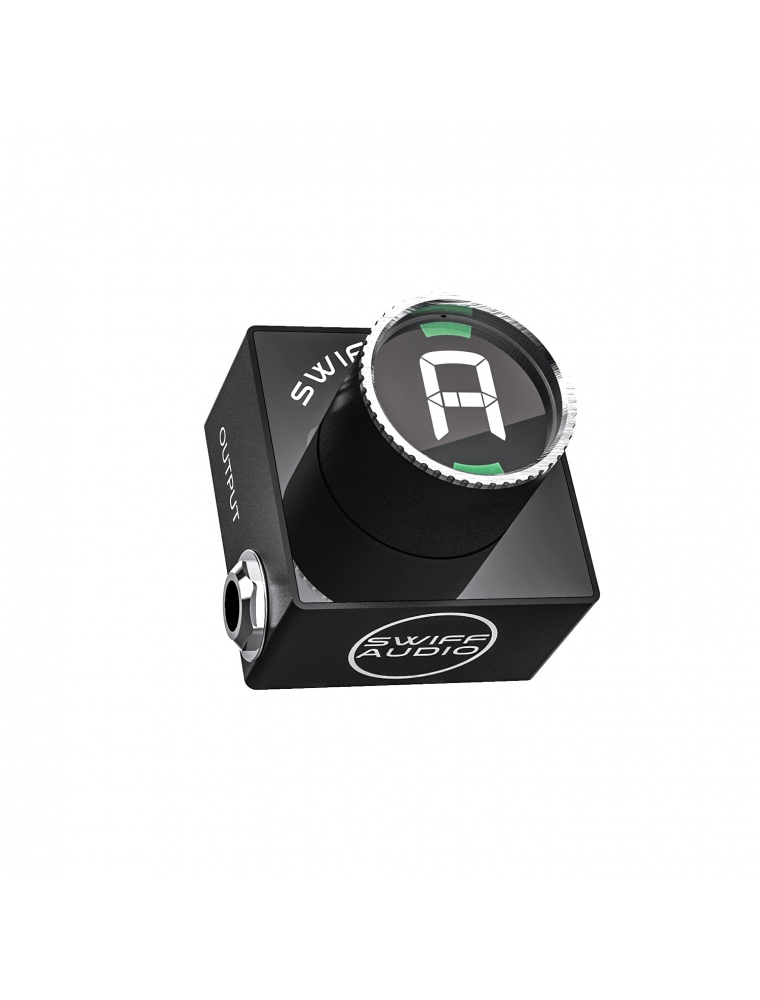 SWIFF Audio C10 Mini Pedal Tuner for Chromatic Mute Tuning HD LED Display Adjustable A4 Range Value 430-449Hz Accessories