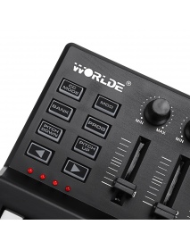 WORLDE Panda Mini Portable 25-Key USB Keyboard Drum Pad and MIDI Controller