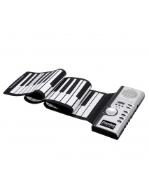 Bora BR-01 61 Keys Foldable Portable Roll Up Electronic Piano 128 Tones Headphone Output with USB Power Cord