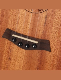 Andrew 23/26 Inch Mahogany High Molecular Carbon String Log Color Ukulele for Guitar Player
