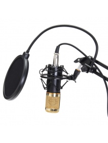 BM800 Professional Condenser Microphone Sound Audio Studio Recording Microphone System Kit Brocasting Adjustable Mic Suspension 