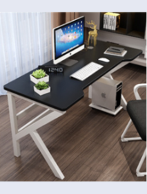 Office Computer Desk K-Shaped Design 32" Desktop Simple and Modern Style for Home Office