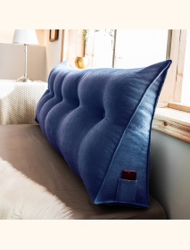 Sofa Bed Large Filled Triangular Wedge Cushion Bed Backrest Positioning Support Pillow Reading Pillow Office Lumbar Pad with Rem