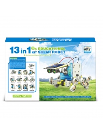 13 in 1 DIY Solar Robot Kit Solar Toys Self-assembled Science Solar Robot Puzzle Toy Children Educational Supplies