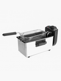 220-240V 2000W Electric Deep Fryer Single Tank Frying Pot Basket Strainer Machine Cooking Tools