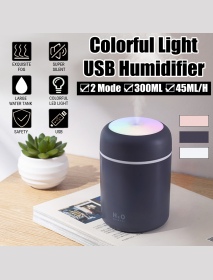 300ML Ultrasonic Electric Air Humidifier Aroma Diffuser LED Night Light for Car Bedroom Office Home