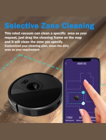 ABIR X6 Vacuum Cleaner 6000Pa Suction Camera+VSLAM+SLAM Navigation Y Shape Cleaning Multi-map Management 15 Cleaning Modes Voice