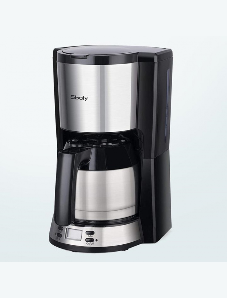 Sboly SYCM-9110 900W Anti-Drip Function Coffee Maker Long Time Insulation 8 Cups Large Capacity