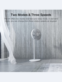 Xiaomi Mijia Pro 7 Blades Pedestal Fan Smart Standing Fan Portable Air Cooling APP Control Two Modes Three Speeds 2800mAh Batter