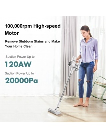 Dreame T10 Cordless Stick Handheld Vacuum Cleaner 20000Pa Powerful Suction 120AW Brushless Motor Lightweight for Home Hard Floor