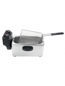 4L Electric Fryer Accessories Non Stick Pan Stainless Steel Basket 220V 2000W for Kitchen