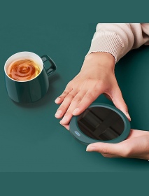 A203 55℃ Constant Temperature Cup Heating Mat 18W Two Gear Electric Tea Warmer 8H Automatic Power Off Protection for Home Office